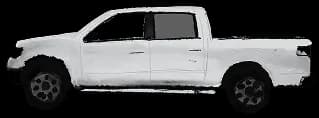 A white pickup truck
